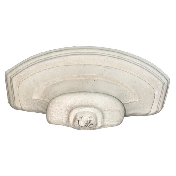 Vintage Wall-Mounted Ceramic Holy Water Font With Ornate Design - Picture 6 of 6